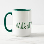 Mug de Noël mignon méchant et gentil (Gauche)