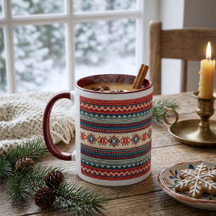 Mug de Noël moche de la Marine Rouge nordique