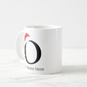 Mug de Noël "O" initial (Devant gauche)