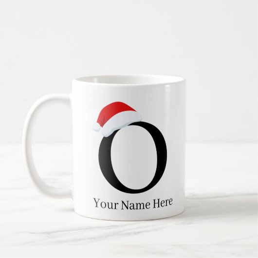 Mug de Noël "O" initial (Gauche)