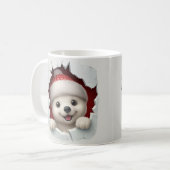 Mug de Noël Ourson Polaire Mignon (Devant gauche)