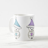 Mug de Noël Oursons Polaires Mignons (Devant gauche)