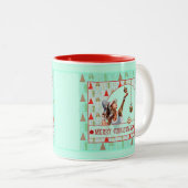 MUG DE NOËL PADEL - NOËL PADEL RÉTRO (Devant droit)