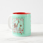 MUG DE NOËL PADEL - NOËL PADEL RÉTRO (Devant gauche)