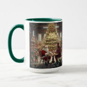 Mug de Noël Paix sur Terre AI Utilisé (Gauche)