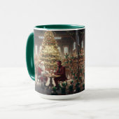 Mug de Noël Paix sur Terre AI Utilisé (Devant gauche)