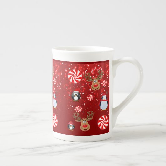 Mug de Noël, Penguin, Joyeux Noël (Droite)