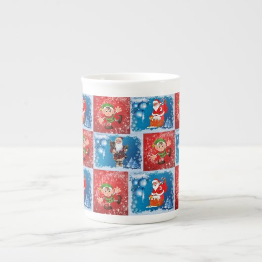 Mug de Noël, Père Noël, Elfe (Devant)