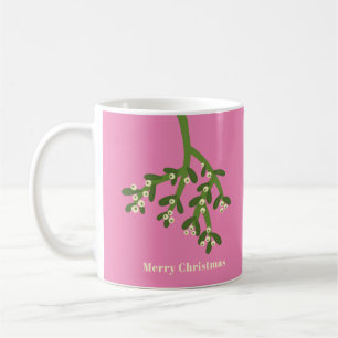 Mug de Noël personnalisé au gui