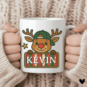 Mug de Noël personnalisé avec le nom des enfants