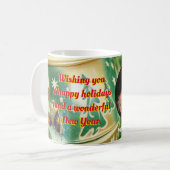 Mug de Noël personnalisé de votre famille (Devant gauche)