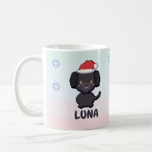 Mug de Noël personnalisé Labrador noir