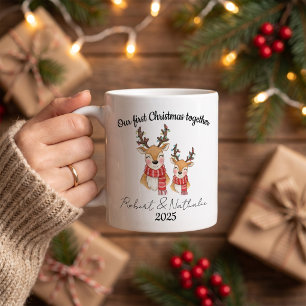 Mug de Noël personnalisé pour les jeunes mariés po