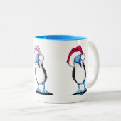 Mug de Noël Pied Bleu (Devant droit)