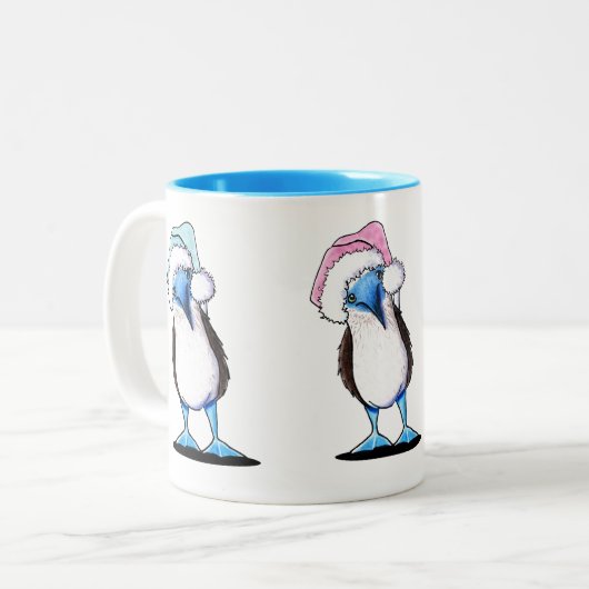 Mug de Noël Pied Bleu (Devant gauche)