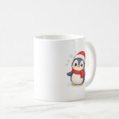 Mug de Noël pingouin mignon – Kawaii (Devant droit)