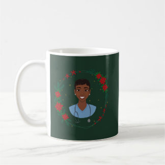 Mug de Noël pour infirmière, Cadeau personnalisé p