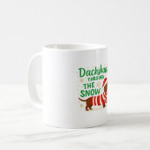 Mug de Noël pour teckel (Devant gauche)