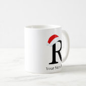 Mug de Noël "R" initial (Devant droit)