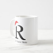 Mug de Noël "R" initial (Devant gauche)