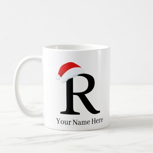 Mug de Noël "R" initial (Gauche)