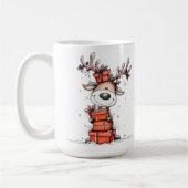 Mug de Noël Renne Mignon – Oh Cerf ! (Gauche)