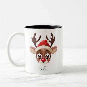 Mug de Noël Renne Triste Personnalisé – Cadeau ave