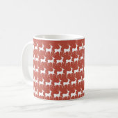 Mug de Noël Rennes Rouges (Devant gauche)