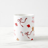 Mug de Noël ruban coquette mignon (Centre)
