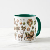 Mug de Noël rustique (Devant droit)