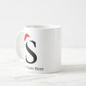 Mug de Noël "S" initial (Devant gauche)