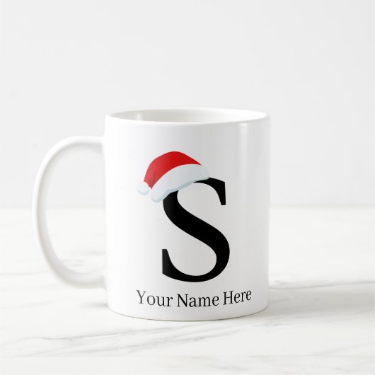 Mug de Noël "S" initial (Gauche)