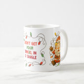 Mug de Noël Santa coincé drôle (Devant droit)