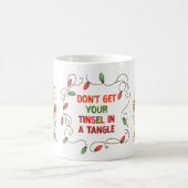 Mug de Noël Santa coincé drôle (Centre)