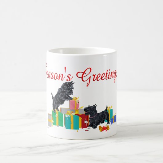 Mug de Noël Scottish Terrier (Centre)