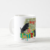 Mug de Noël Scottish Terrier (Devant gauche)