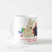 Mug de Noël Scottish Terrier (Devant gauche)