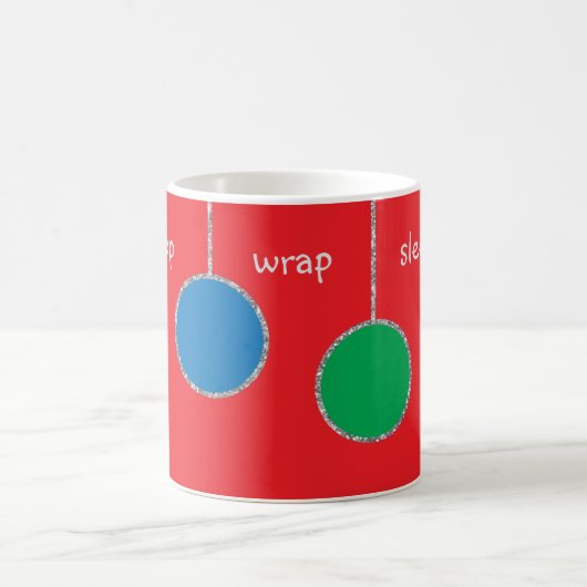 Mug de Noël "Shop Wrap Sleep Repeat" (Centre)