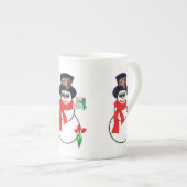 Mug de Noël, Snowman, Joyeux Iphone de Noël (Devant droit)