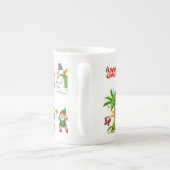 Mug de Noël, Snowman, Summer Beach Père Noël (Dos)