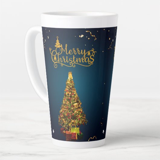 mug de Noël style latte (Angle gauche)