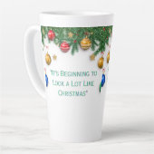 mug de Noël style latte (Angle gauche)