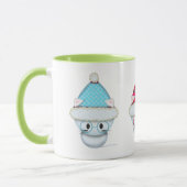 Mug de Noël Trois Chatons Blancs (Gauche)
