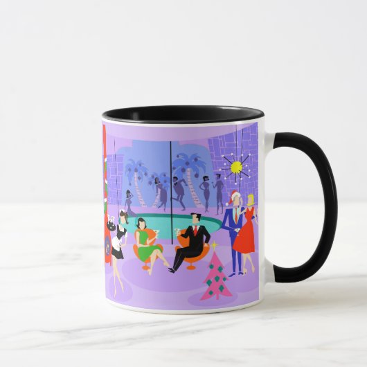 Mug de Noël Tropical Retro (Droite)