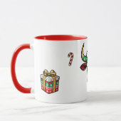 Mug de Noël vache rigolote – Mug festif (Gauche)