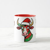Mug de Noël vache rigolote – Mug festif (Centre)