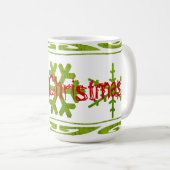 Mug de Noël vert ! (Devant droit)