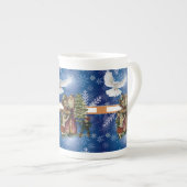 Mug de Noël, Vintage colombe (Devant droit)
