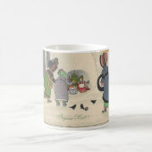 Mug de Noël vintage Filles de neige (Centre)