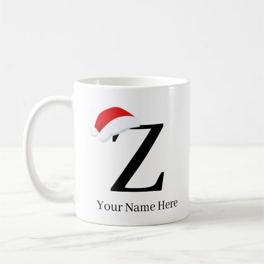 Mug de Noël "Z" initial (Gauche)